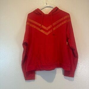 NFL Kansas City chiefs Red and Gold Women's Hoodie Sweatshirt XL